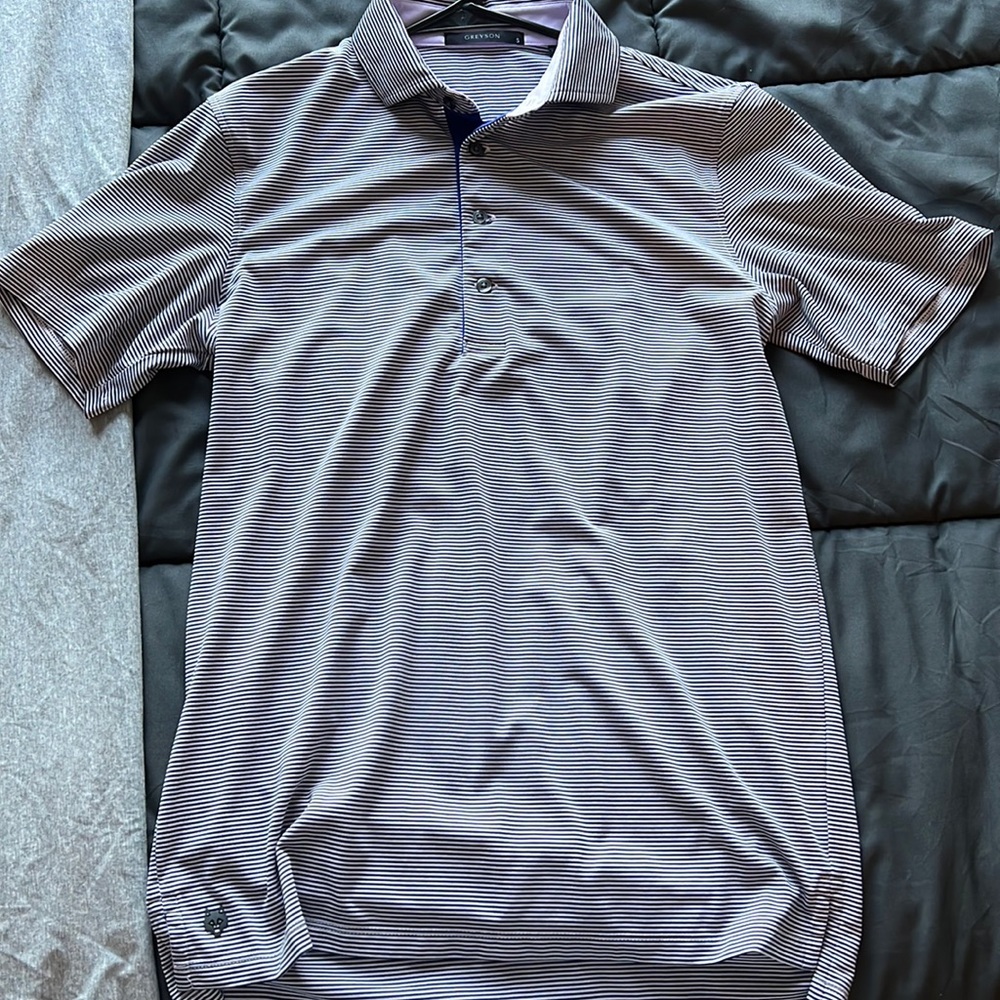 Greyson Clothiers Striped Men’s Polo Shirt